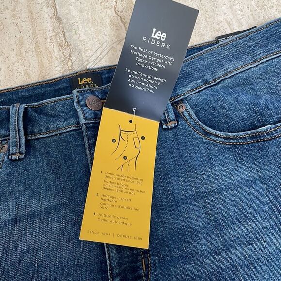 NWT Bermuda Slim Fit High Rise Lee Riders - Picture 2 of 3